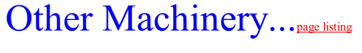 Other Machinery...page listing
