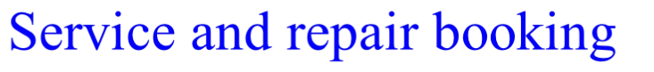 Service and repair booking 
